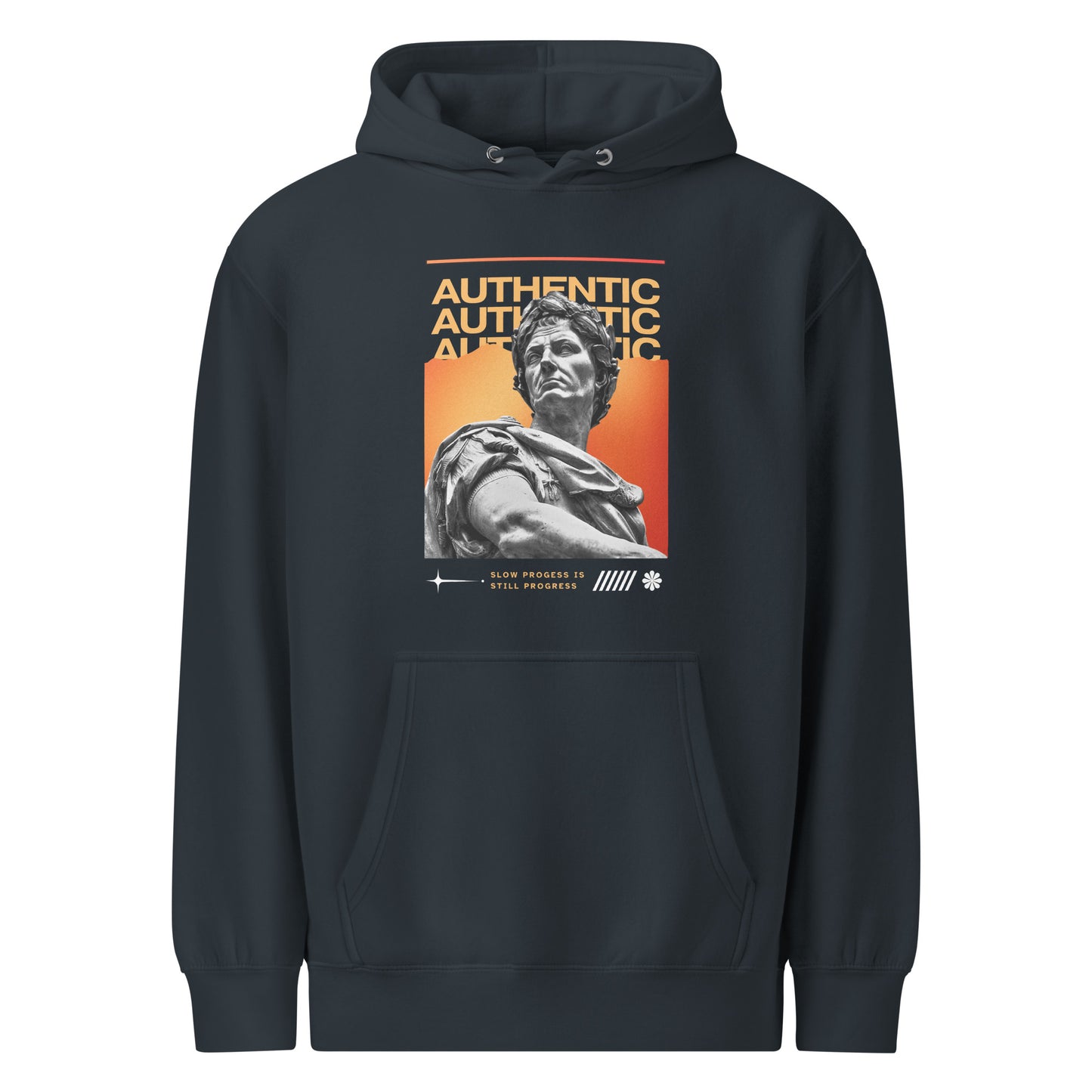Oversized brown graphic hwith AUTHENTIC Roman statue print – HouseOfDronx unisex streetwear