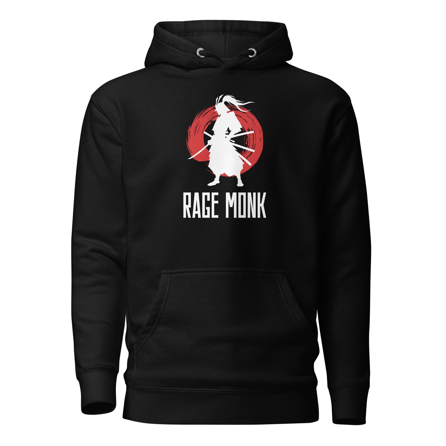 The Rage Monk design hoodie by House of Dronx