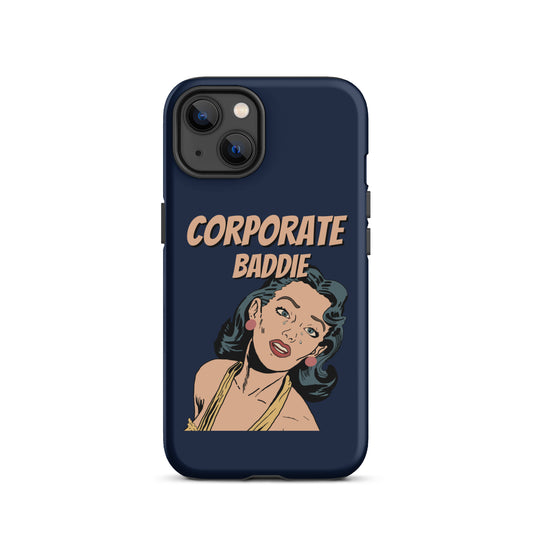 Phone case with Corporate Baddie text design – boss girl iPhone cover by HouseOfDronx